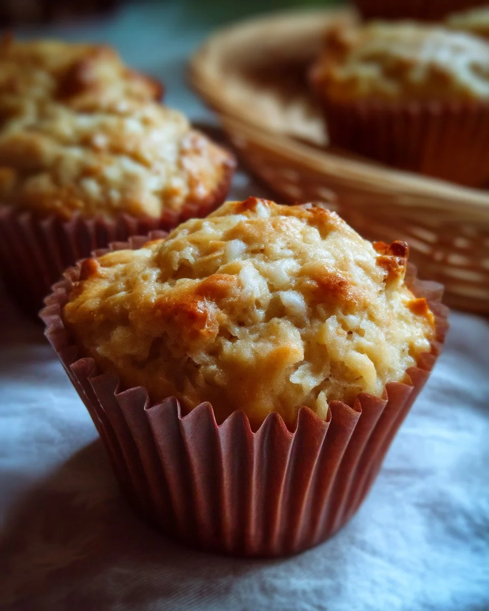 Muffins aux pommes et érable chauds et moelleux sur une assiette
