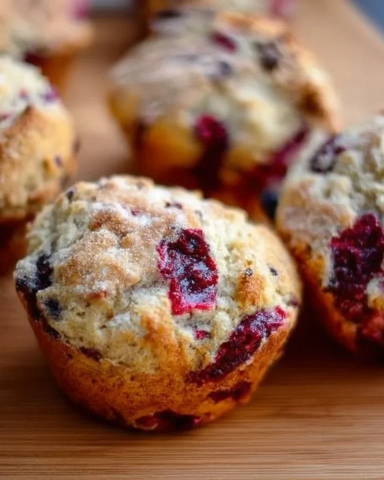 Muffins explosion de fruits inspirés par Tim Hortons, délicieux et moelleux.