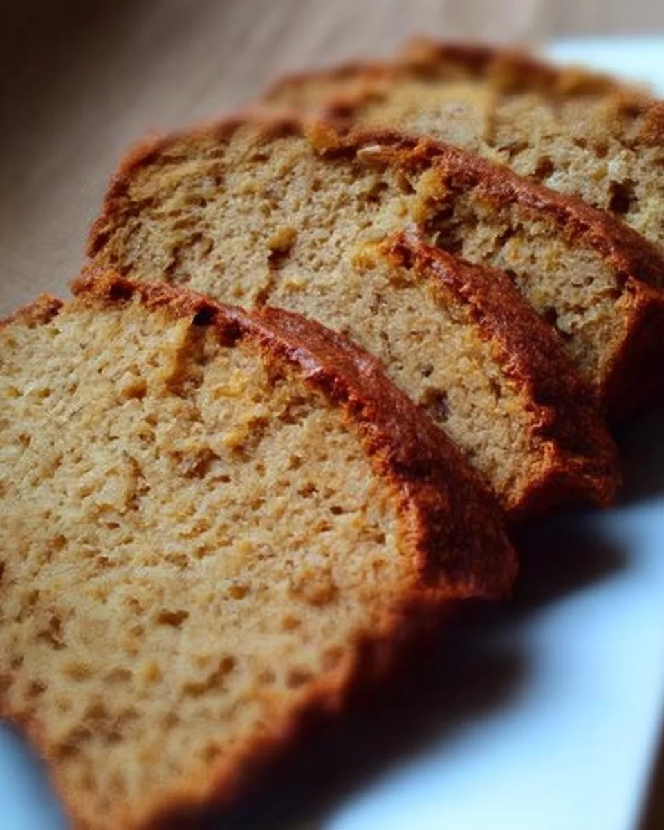 Pain aux bananes moelleux et doré sur une assiette