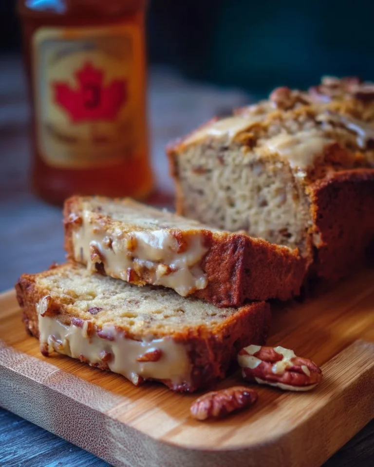 Pain aux noix avec pommes et érable, un délice sucré et croustillant.