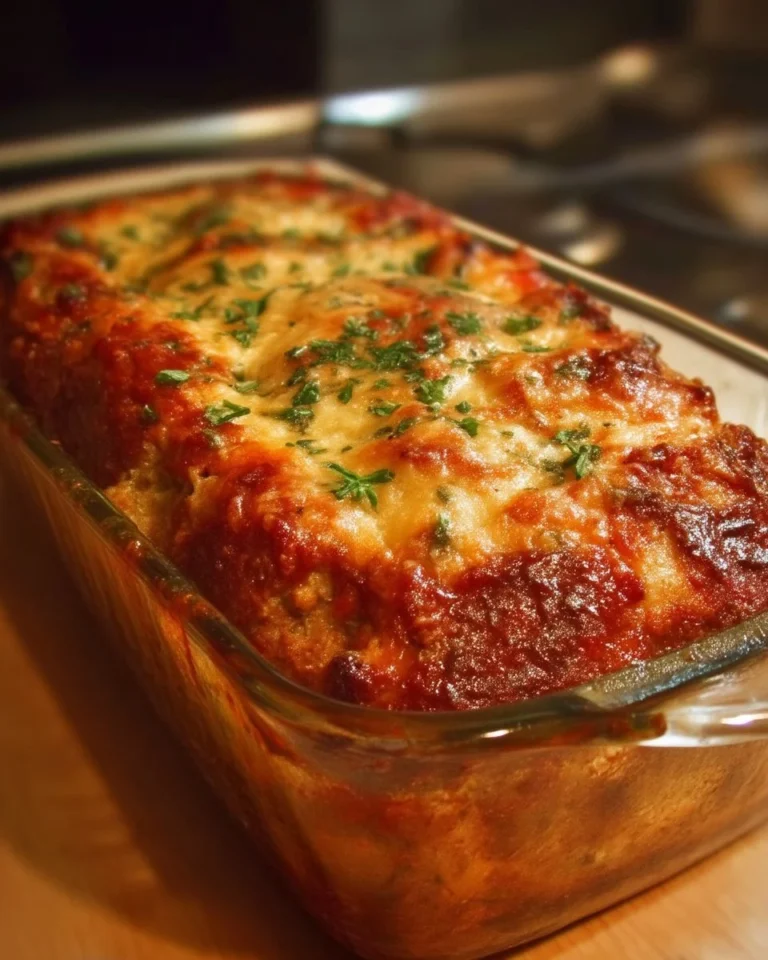 Pain de Viande Italien au Parmesan et Gratiné, plat savoureux à partager