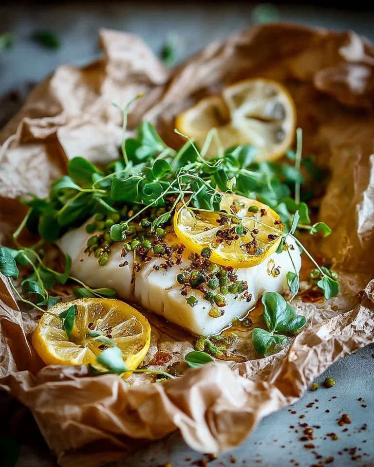 Papillote de poisson au citron, plat savoureux et économique