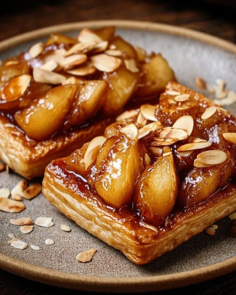 Pommes Caramélisées avec des amandes grillées, un dessert succulent et gourmand.