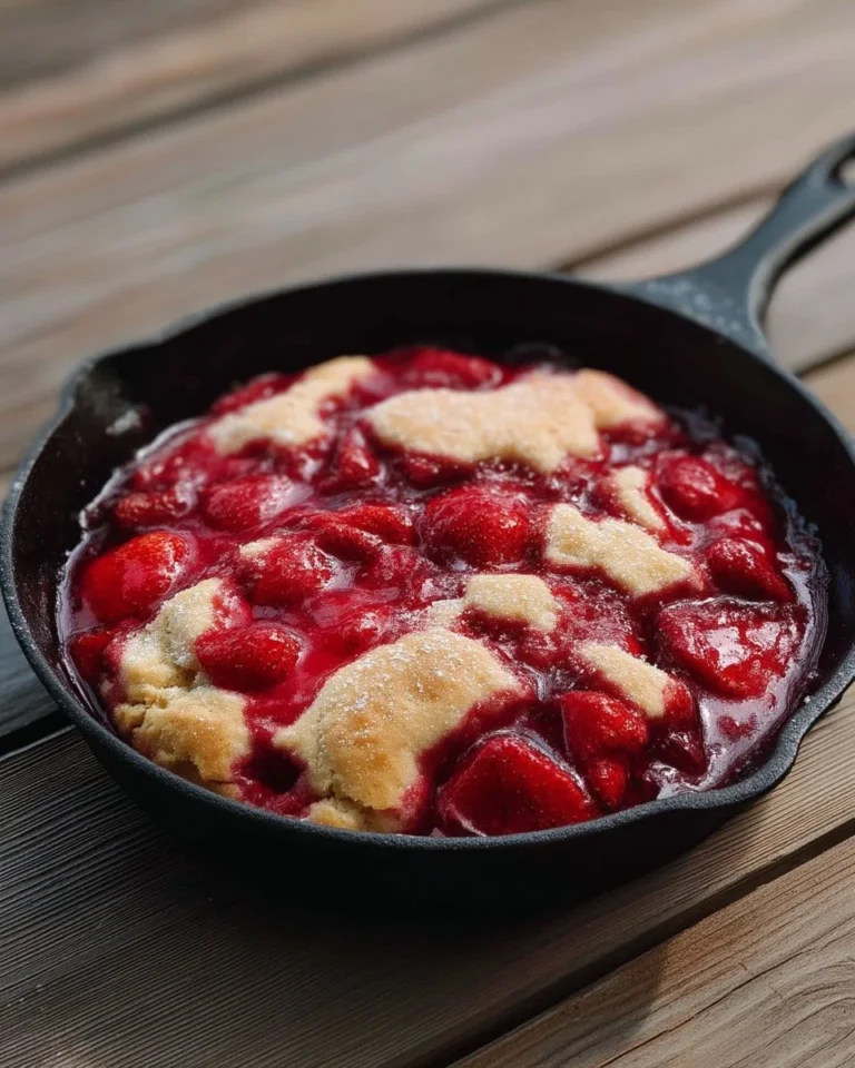 Pouding aux fraises crémeux et savoureux, dessert parfait pour les amateurs de fraises.