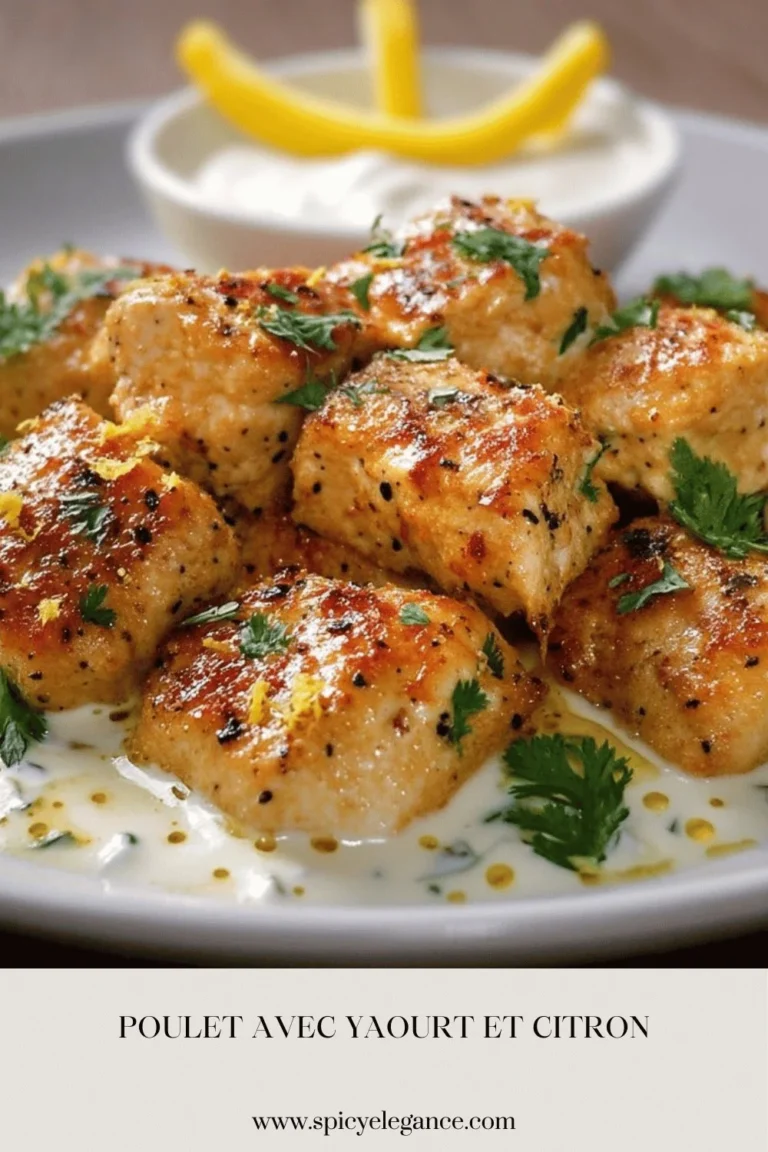 Recette de poulet yaourt et citron, plat savoureux et rafraîchissant
