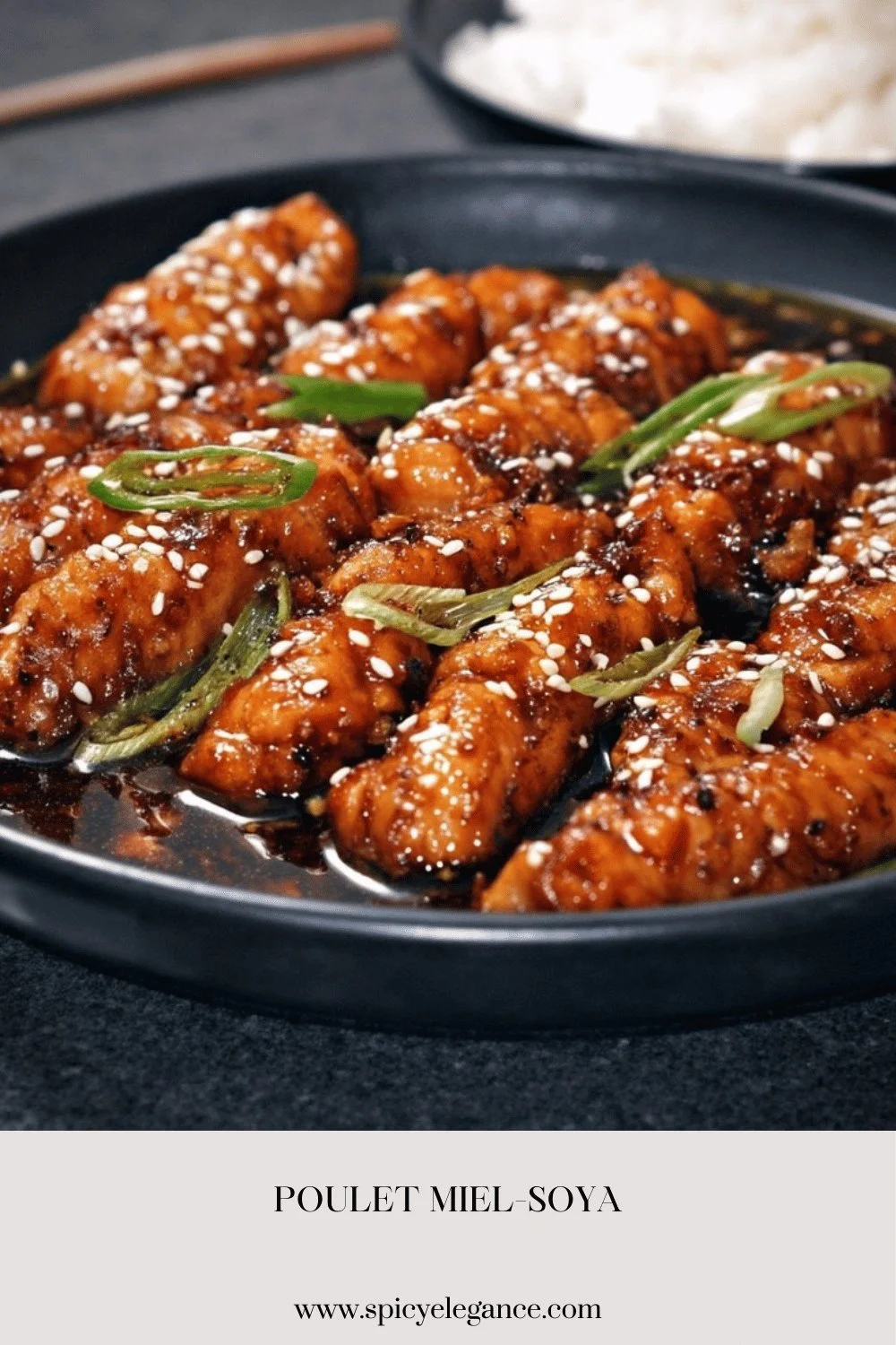 Recette de Poulet Miel-Soya, plat savoureux et facile à préparer