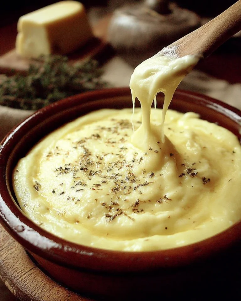 Purée de pommes de terre à la tomme servie dans un bol