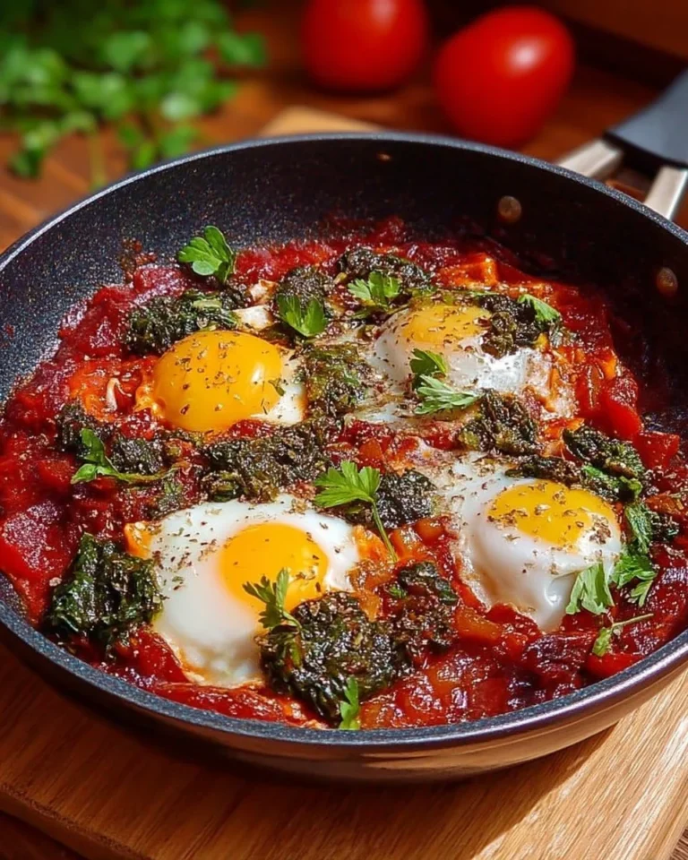 Recette de Shakshouka avec œufs, tomates et épices