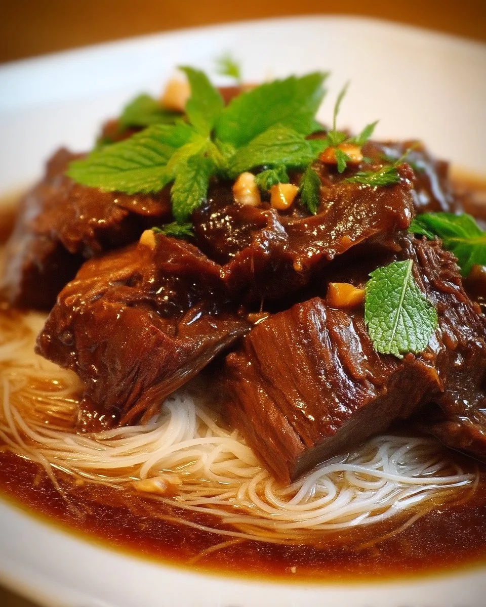 Rôti de palette braisé à l'asiatique avec sirop d'érable, plat savoureux et réconfortant