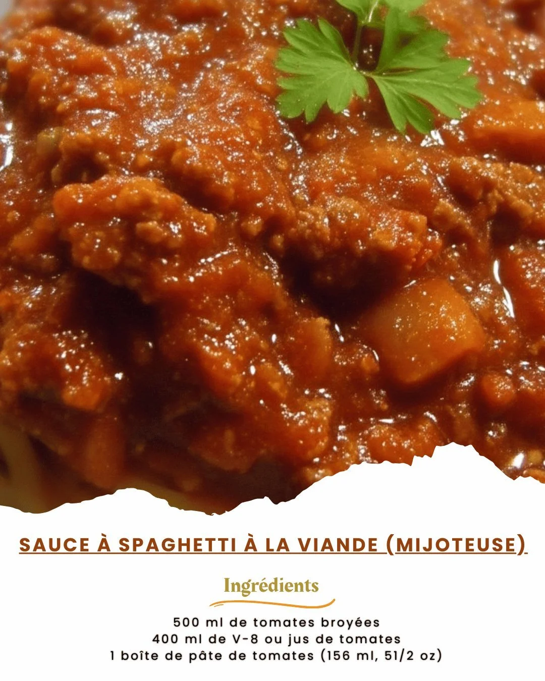 Recette de sauce à spaghetti à la viande mijoteuse maison