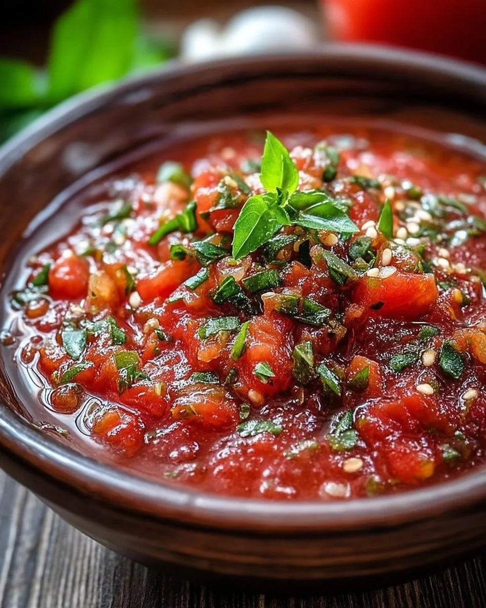 Sauce tomate éclat d’herbes fraîche avec un mélange d'herbes aromatiques