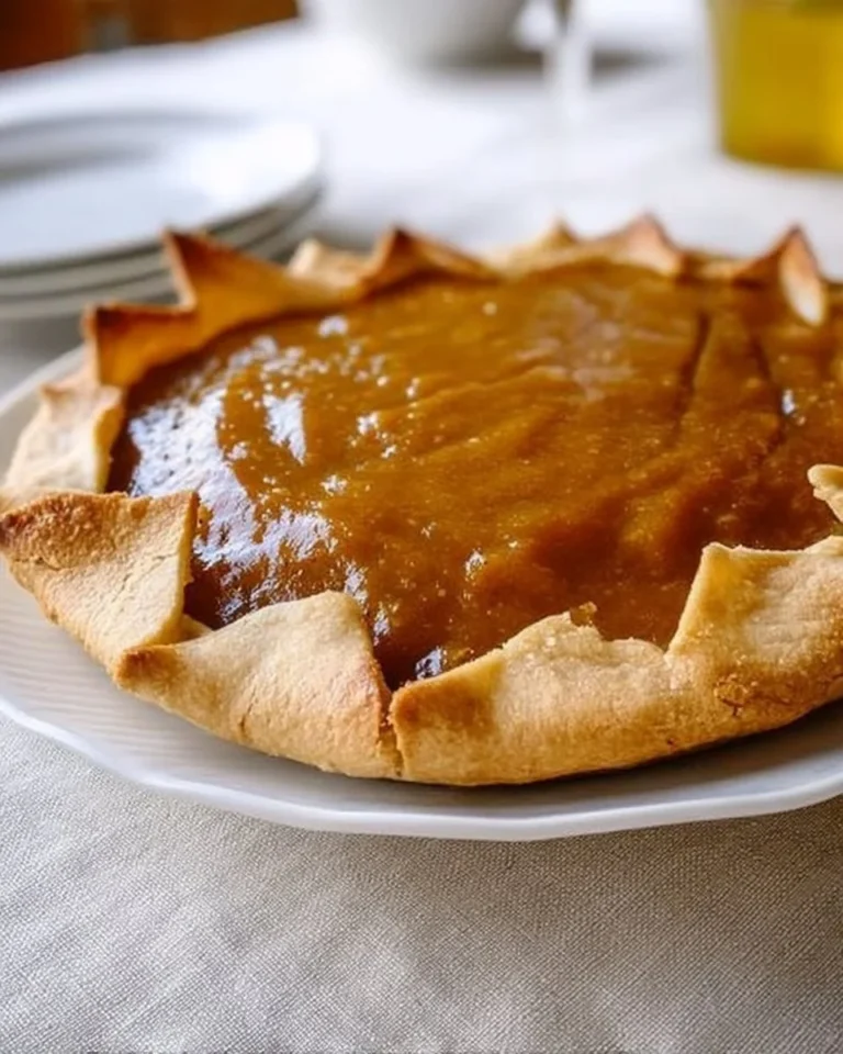 Tarte au sucre d'érable faite maison, dessert canadien traditionnel.