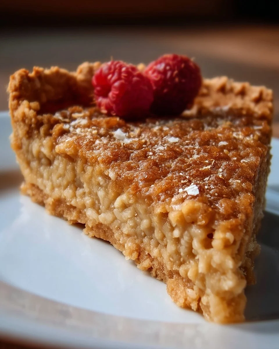 Tarte au Sucre et au Gruau, un dessert traditionnel sucré