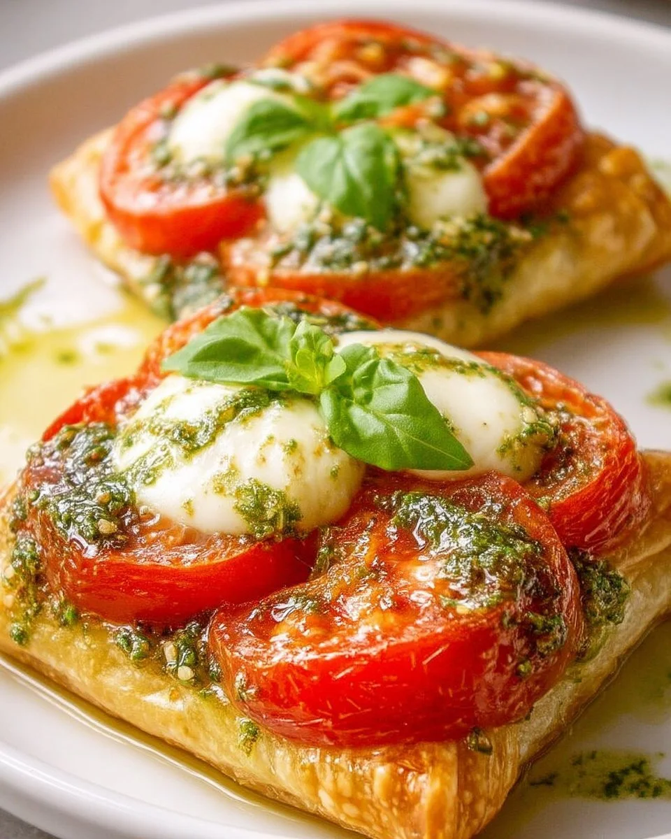 Plat de Tomates Mozza et Pesto, un délice d'été