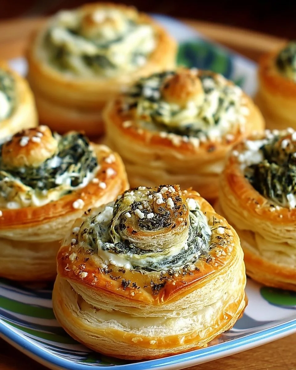 Petits vol-au-vent aux épinards et à la ricotta