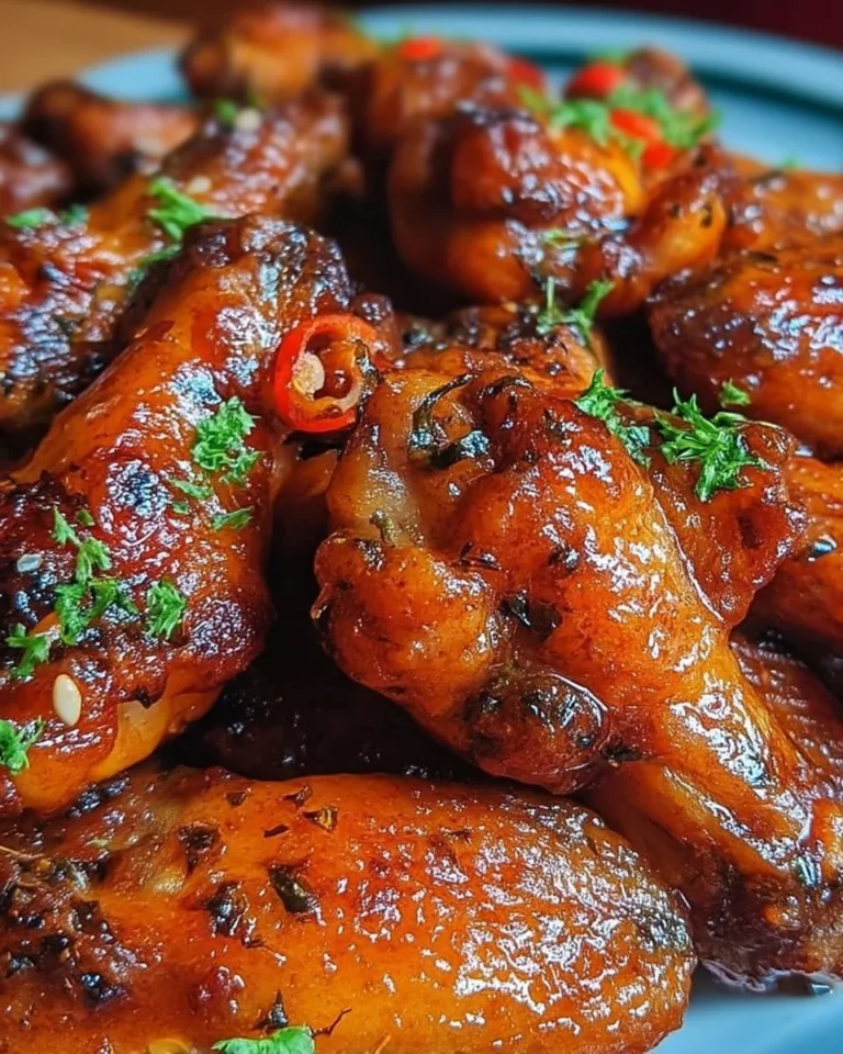 Ailes de poulet au chili et au miel croustillantes et savoureuses