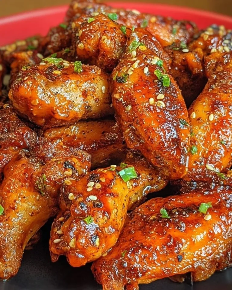 Ailes de poulet épicées au miel croustillantes et savoureuses