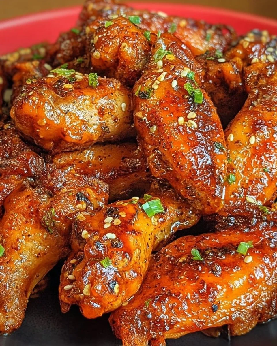 Ailes de poulet épicées au miel croustillantes et savoureuses