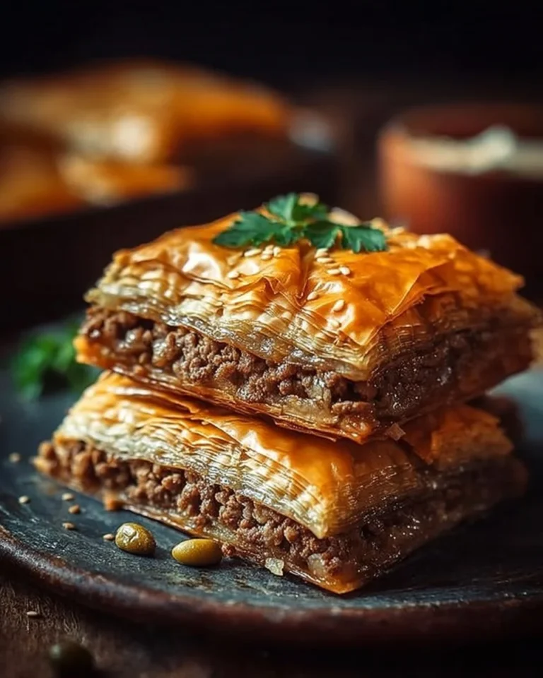 Baklava Salé à la Viande, une spécialité gourmande et savoureuse