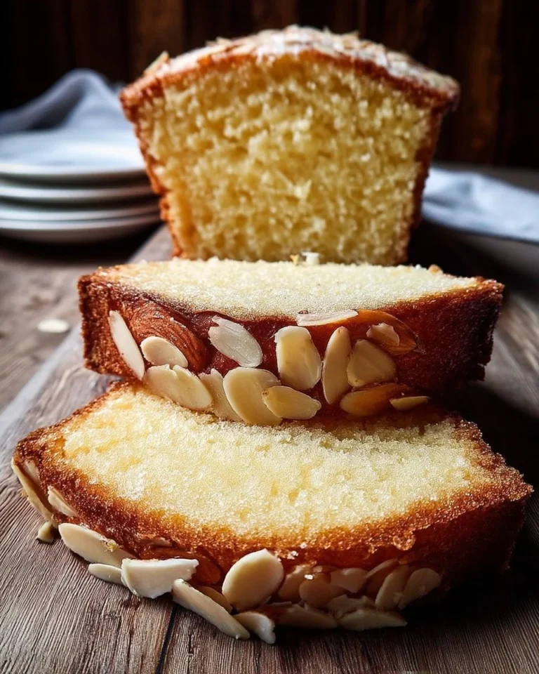 Recette savoureuse de Cake aux Amandes, parfait pour le dessert.