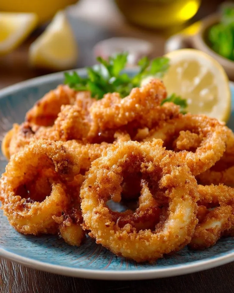 Calamars à la romaine croustillants, parfaits pour un apéritif délicieux