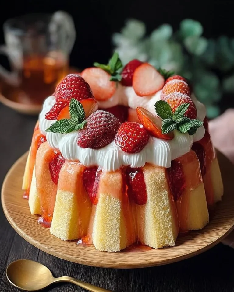Recette de Charlotte aux fraises facile et rapide avec des fraises fraîches