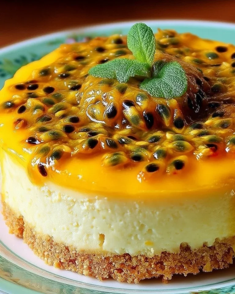 Cheesecake aux fruits de la passion, un dessert gourmand et crémeux