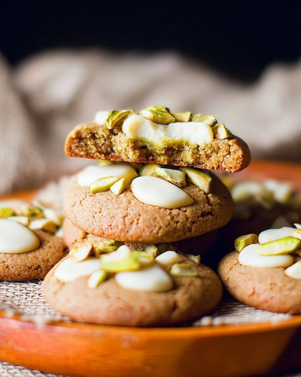 Cookies aux pistaches et chocolat blanc, une douceur irrésistible