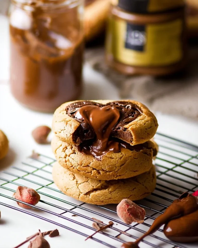 Cookies au chocolat avec un cœur fondant en chocolat