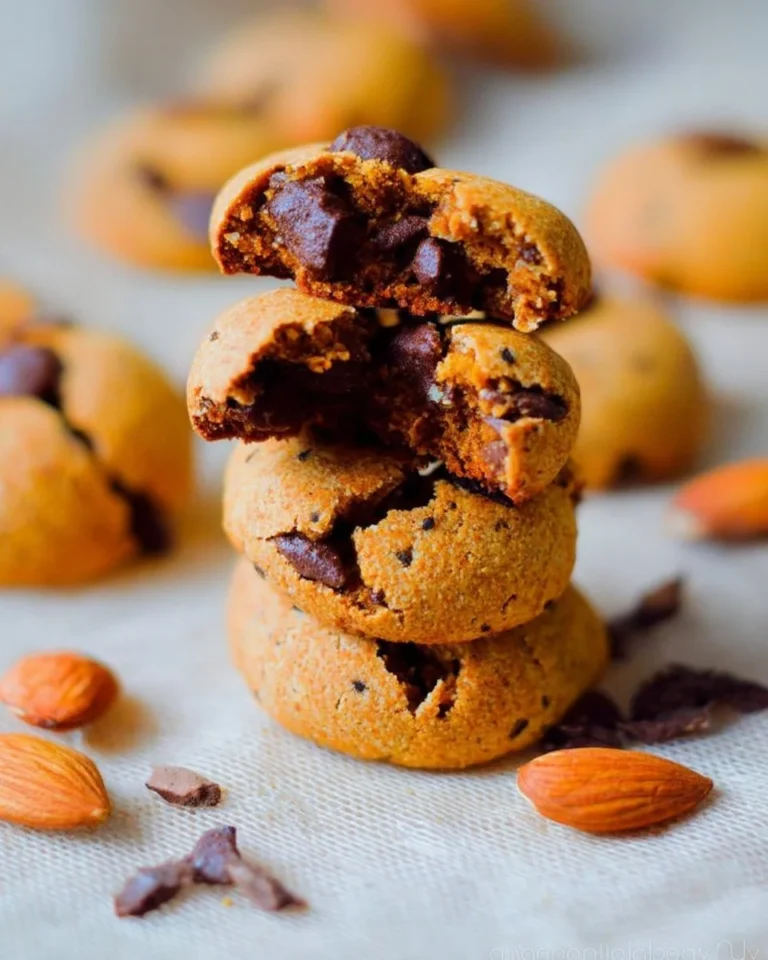 Cookies sans gluten aux amandes et chocolat, sucreries saines et délicieuses