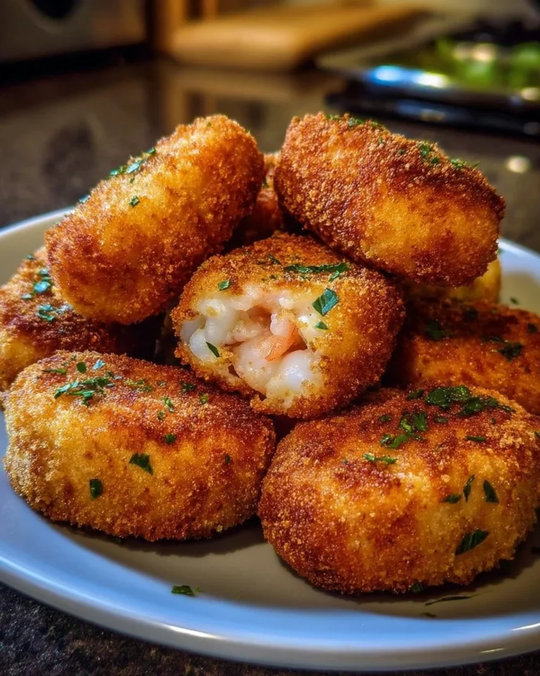 Croquettes de crevettes grises croustillantes, délicieusement préparées à la belge