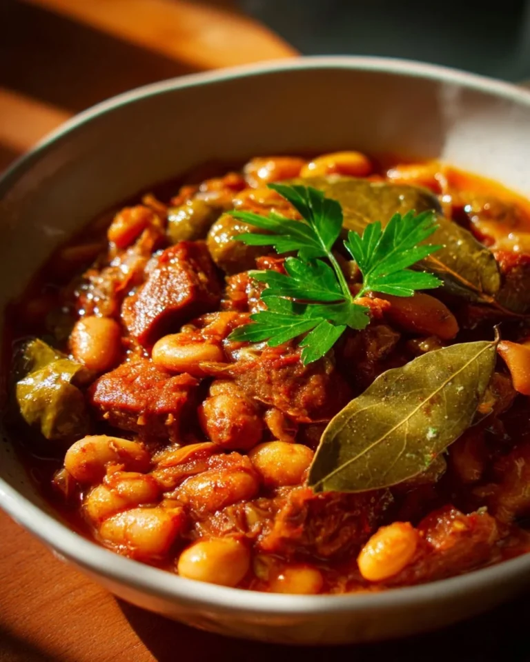 Fèves aux Lardons servies dans un plat élégant