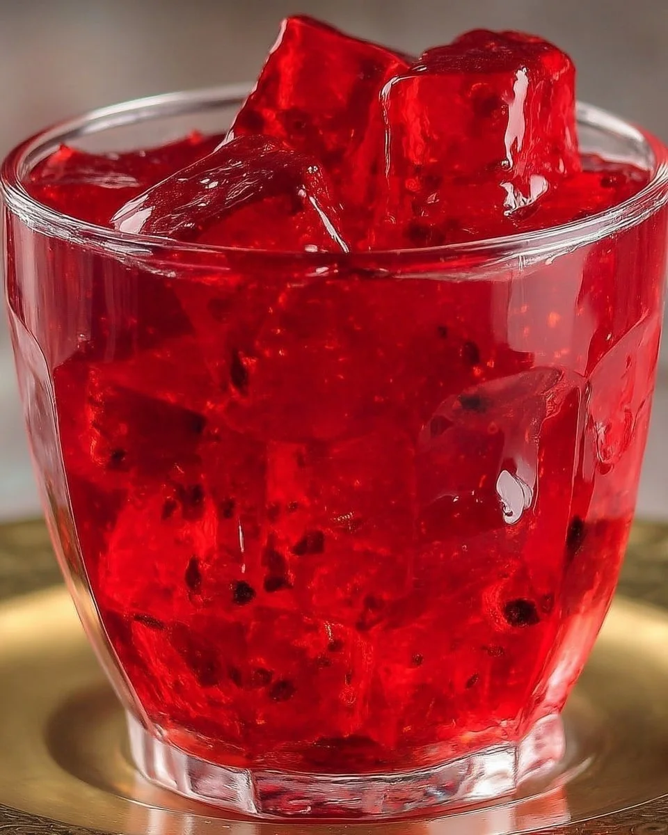Pot de gelée fruitée rouge, délicieuse et naturelle, idéal pour desserts
