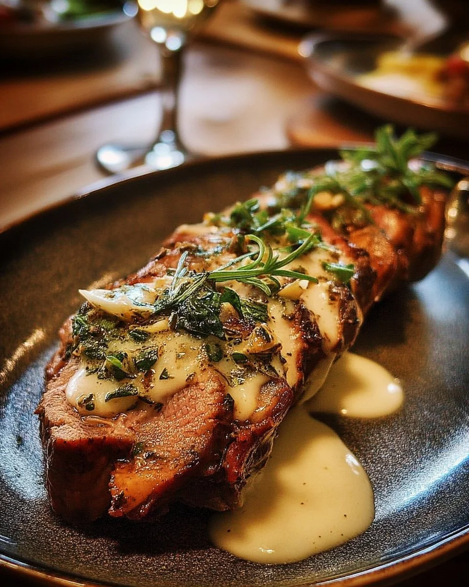 Gigot d'agneau rôti à l'ail et au romarin, plat savoureux pour les fêtes.