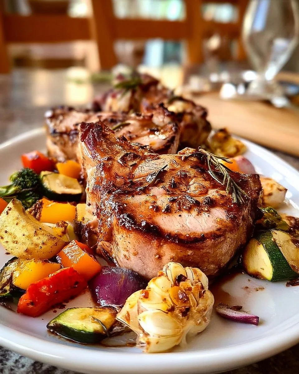 Gigot d'agneau rôti au four avec ail et romarin sur une table