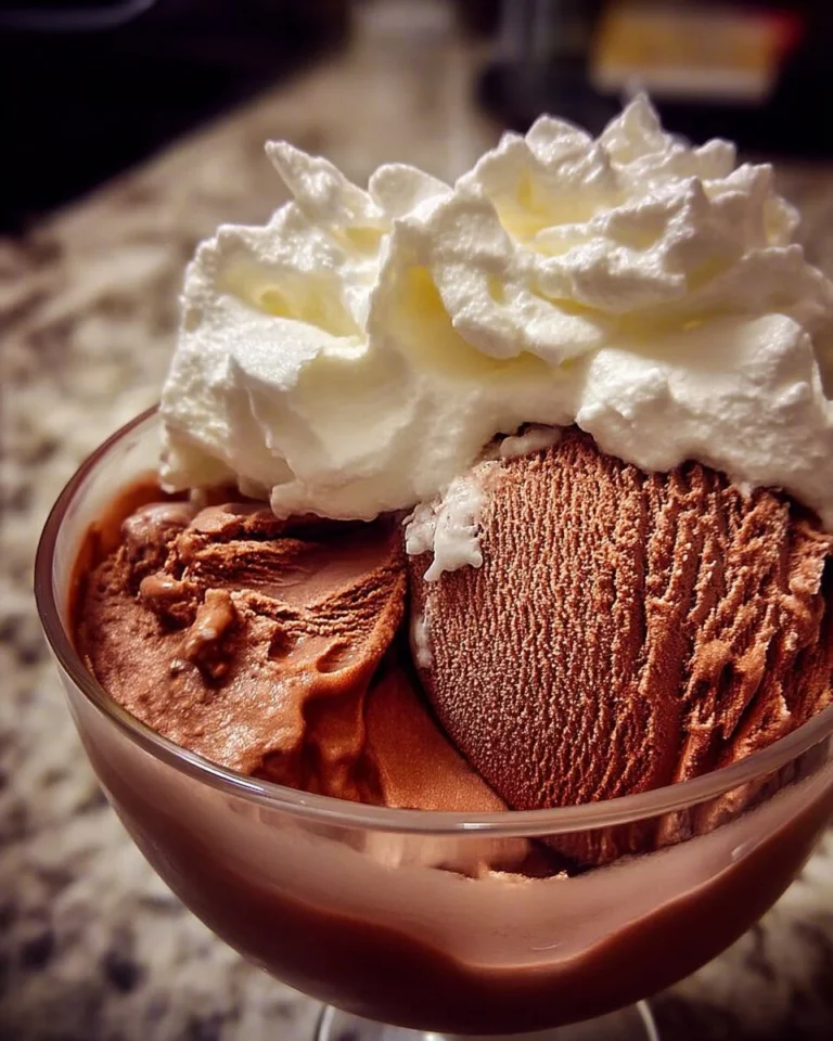 Recette de glace au chocolat avec chantilly maison