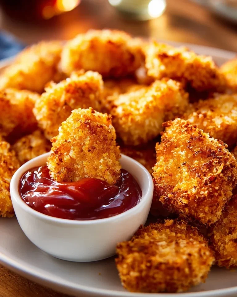 Croquettes de poulet faites maison cuites à la friteuse à air