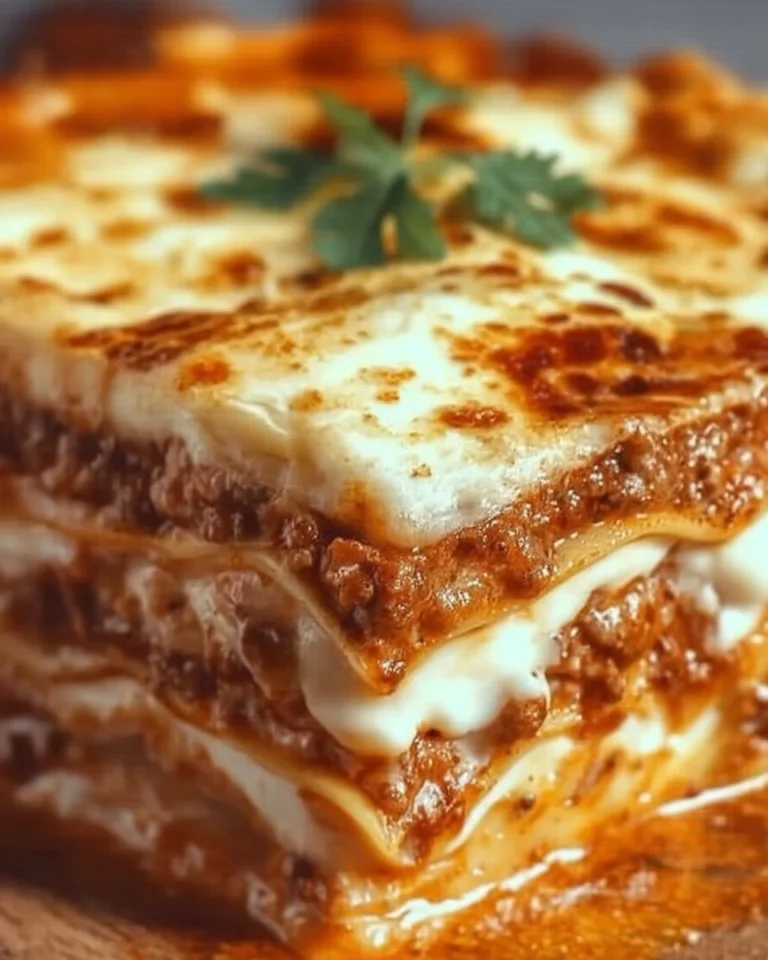 Lasagne Million Dollar, une délicieuse recette italienne savoureuse et indulgente.