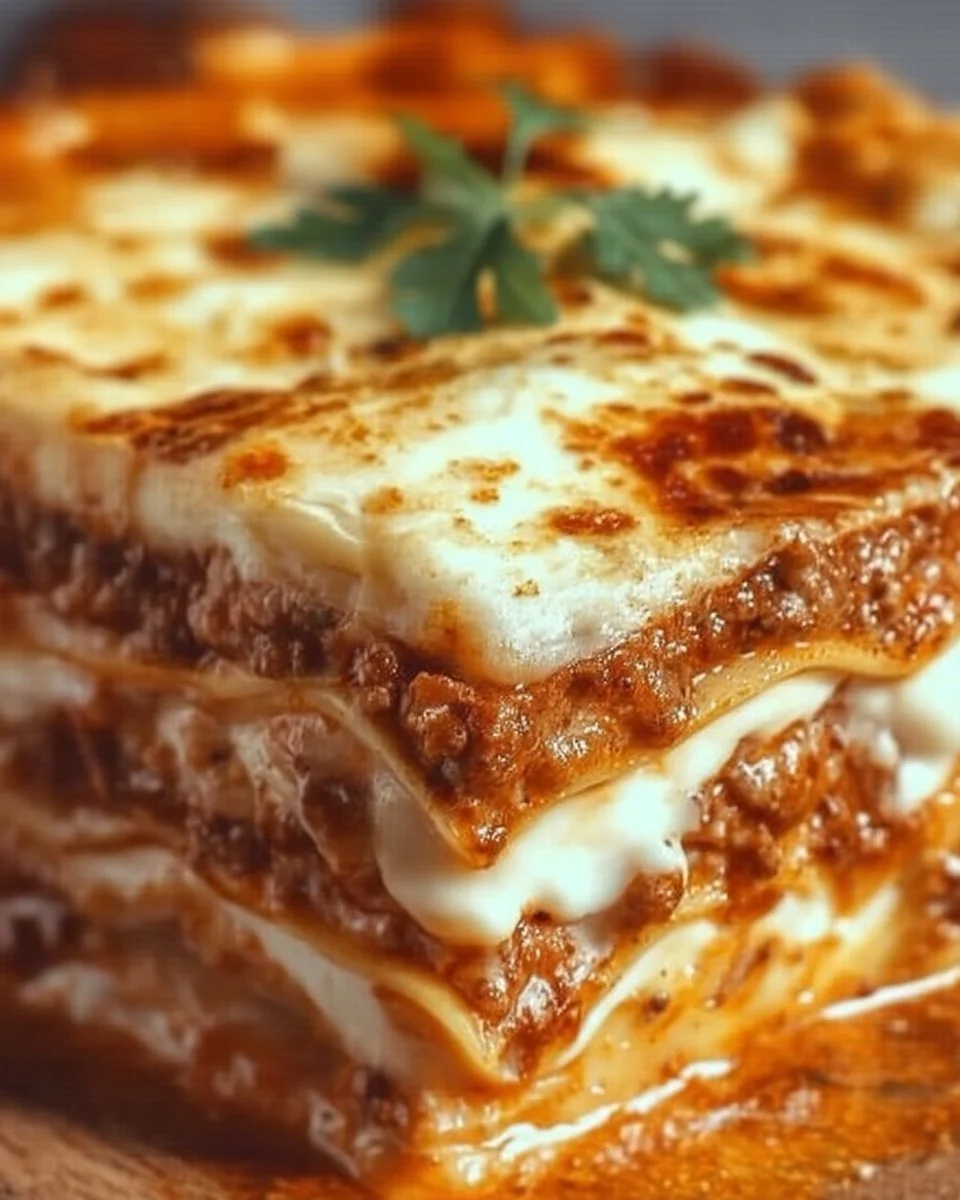 Lasagne Million Dollar, une délicieuse recette italienne savoureuse et indulgente.