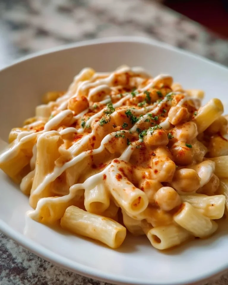 Mac n Cheese aux Pois Chiches crémeux et savoureux dans un bol