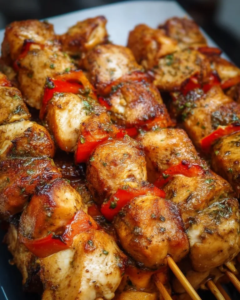 Recette de marinade pour chicken skewers savoureux et juteux