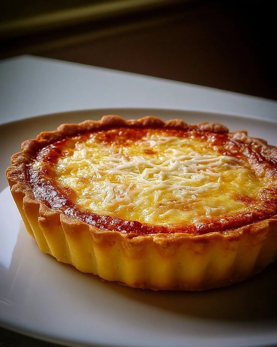 Tarte maison crémeuse et dorée