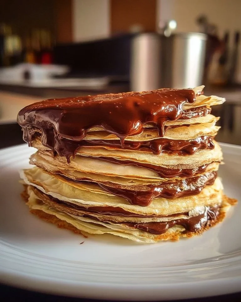 Mille-feuille crêpes au chocolat pour une soirée festive et gourmande