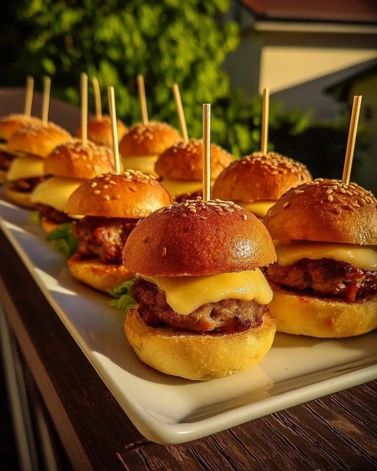 Mini cheeseburgers fondants savoureux pour une soirée ado réussie