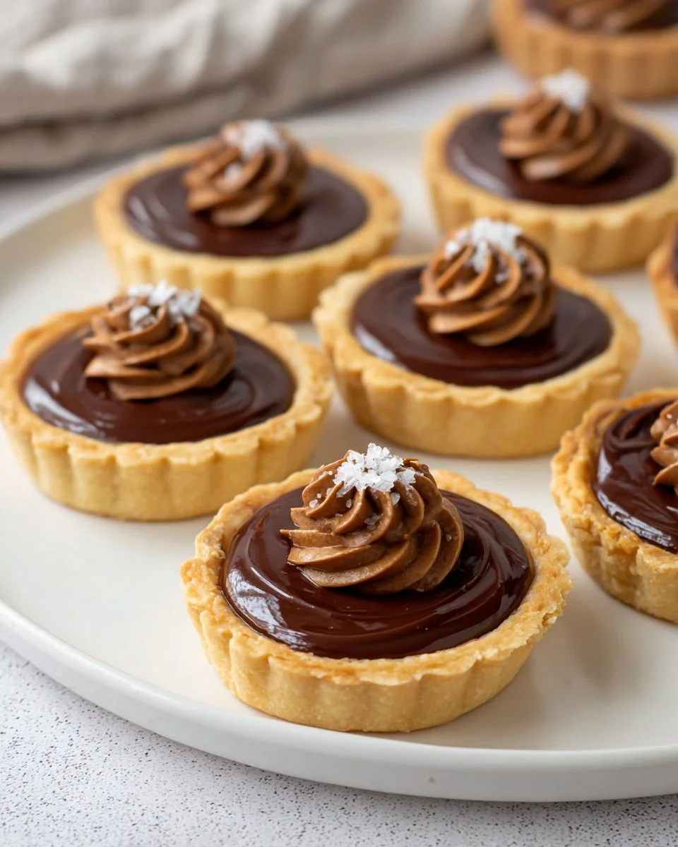 Mini-tartelettes au chocolat et beurre de cacahuète délicieuses