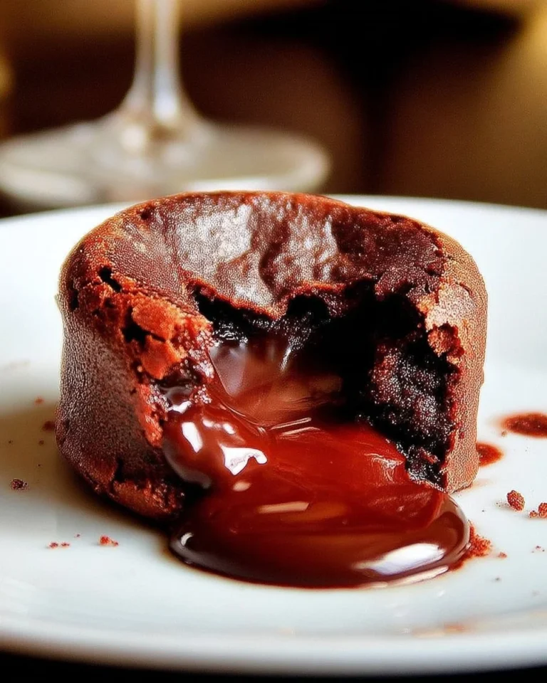 Moelleux au chocolat belge avec un cœur coulant délicieux