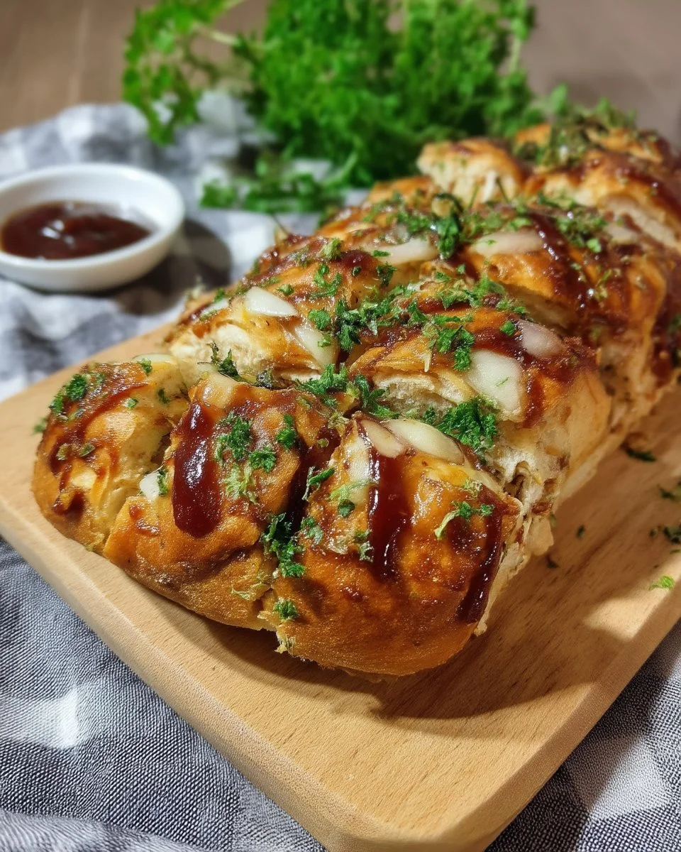 Pain fourré au poulet, un délice croustillant et savoureux