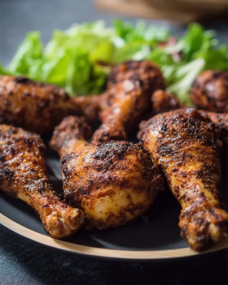 Pilons de poulet aux épices, marinade savoureuse pour un plat délicieux.