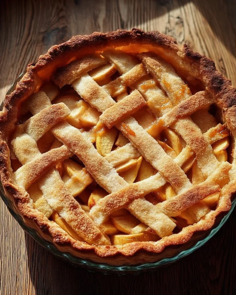 Tarte aux pommes rustique avec cannelle et caramel salé