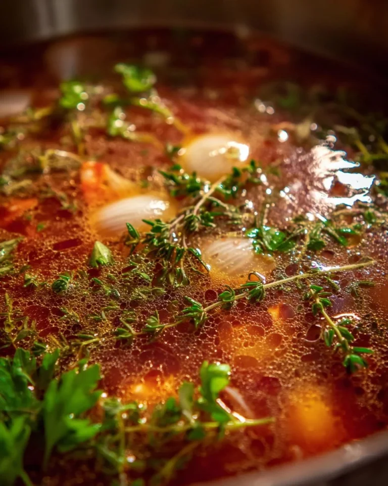 Soupe de fèves hivernale fumante dans un bol en céramique.